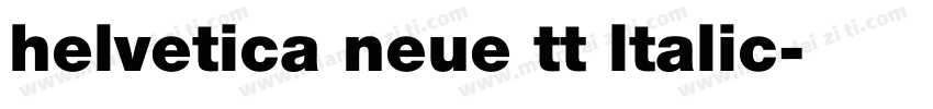 helvetica neue tt ltalic字体转换